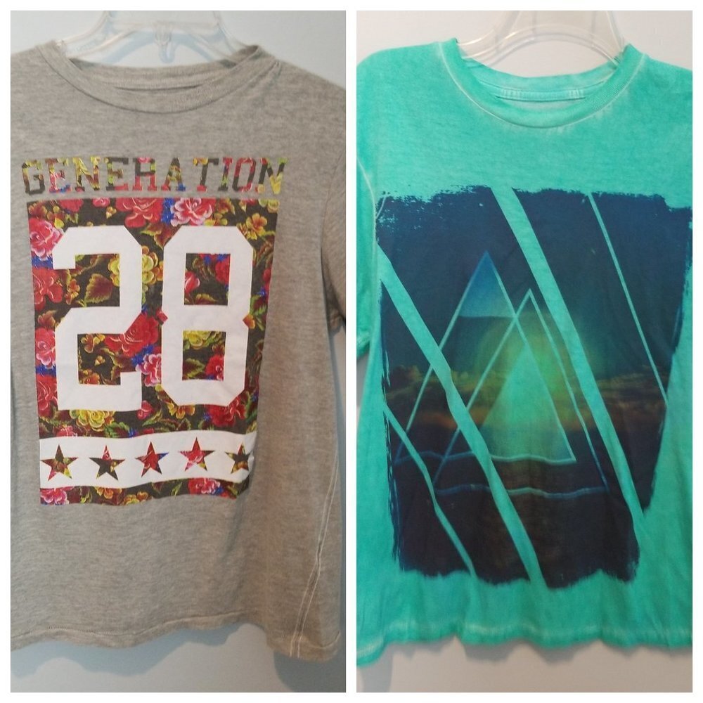 men's bundle of 2  BlackJack gray tee SMall